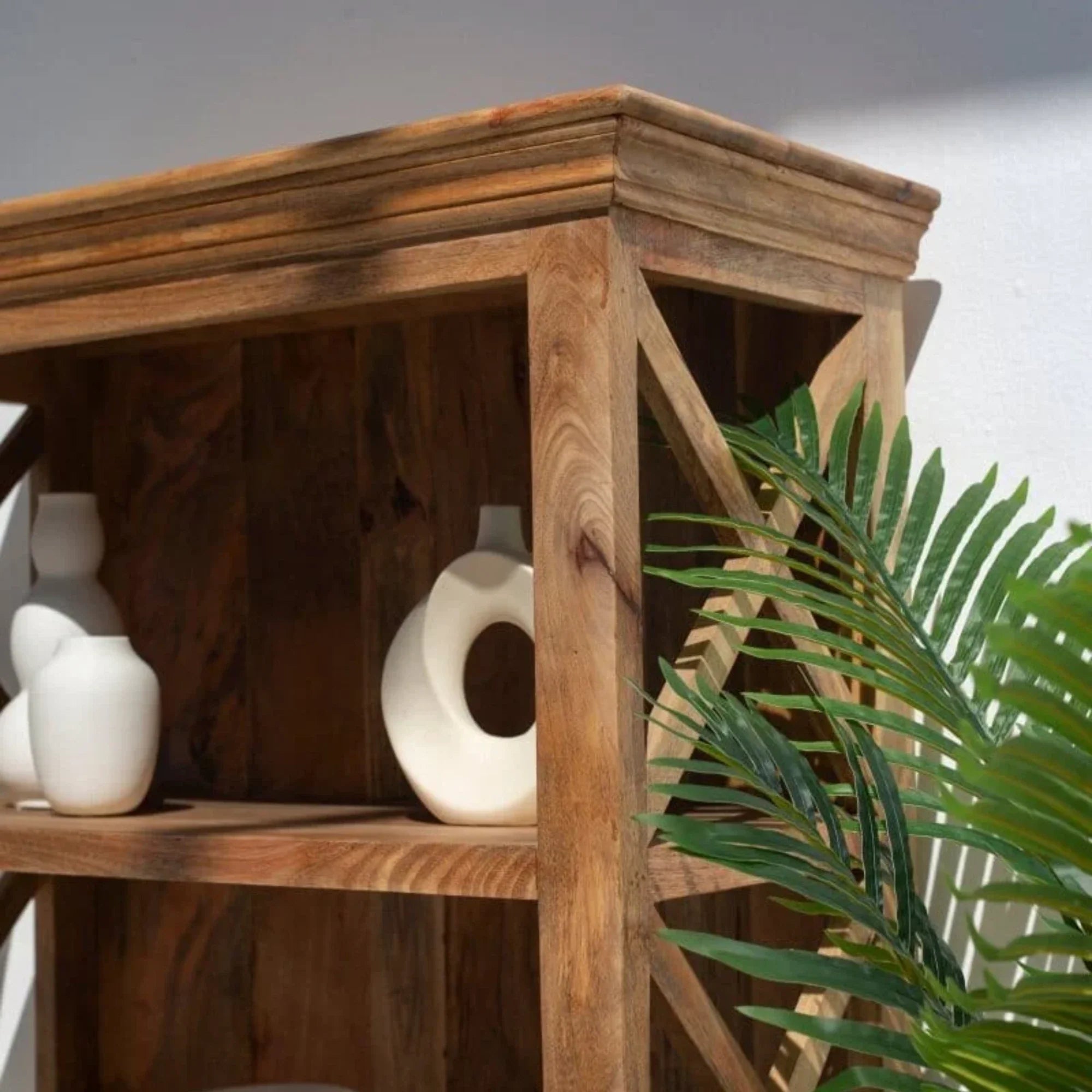 Nismaaya Felix Wood Bookcase