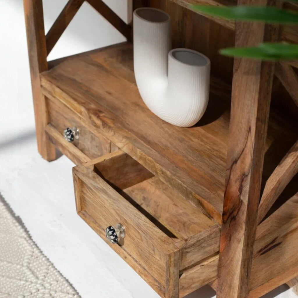 Nismaaya Felix Wood Bookcase