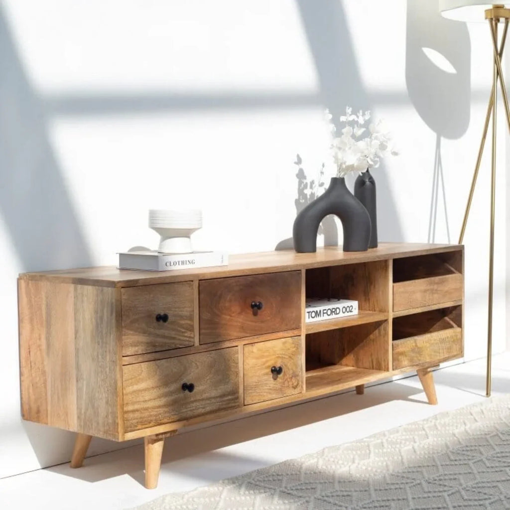 Nismaaya Gia Wooden TV Console | Nismaaya Gia Wooden Media Console | Nismaaya Gia Wooden TV Unit