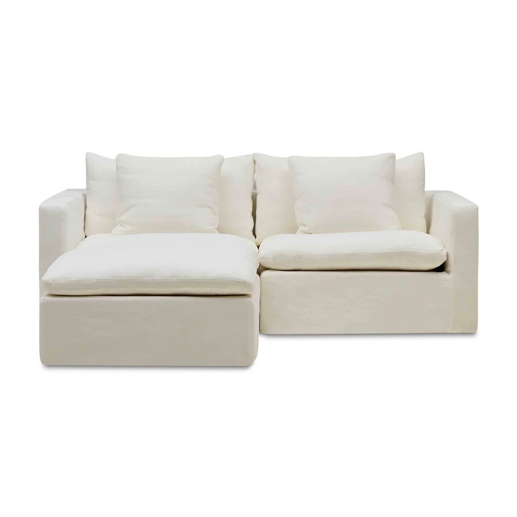 NIsmaaya Cape Modular Sofa Warm Stone 2 Seater with Ottoman