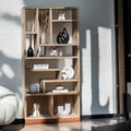 Nismaaya Open Wooden Display Shelves Unit