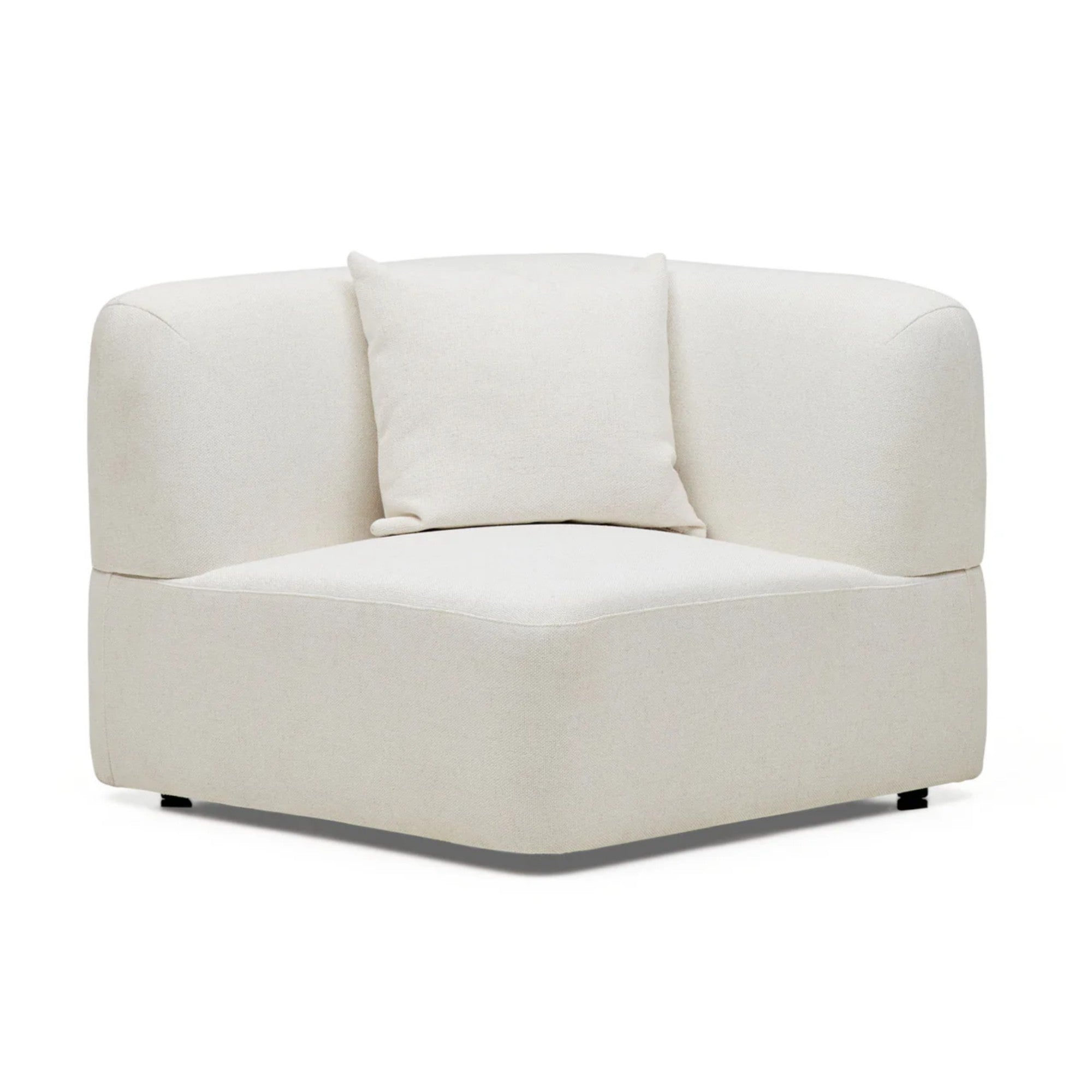 Nismaaya Pascal Corner Sofa Ivory White
