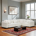 Nismaaya Pascal Modular Sofa Ivory White 4 Seater Corner