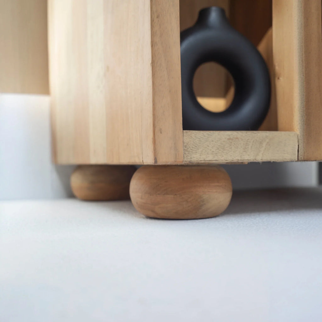 Nismaaya Wooden Display Shelves Unit
