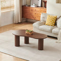 Table Basse Ovale Noyer 120 cm