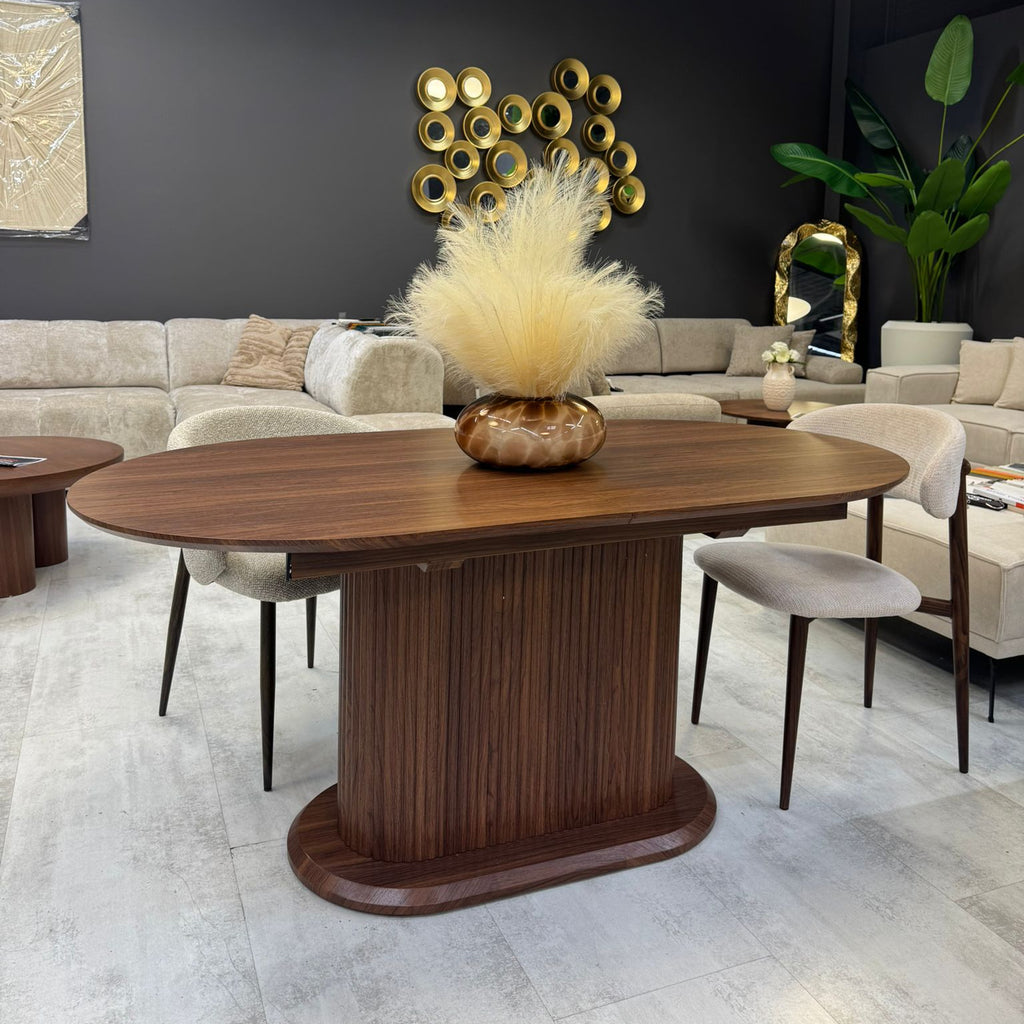 Table Extensible Noyer 180-220 cm