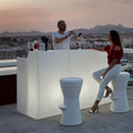 Pack x1 Barra de Bar Sicilia + x2 Taburete Corfu 74
