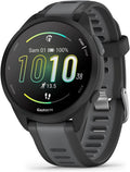 Garmin Forerunner 165 - Montre GPS connectée de Running avec écran AMOLED – Noir/Gris - Boîtier 43 mm