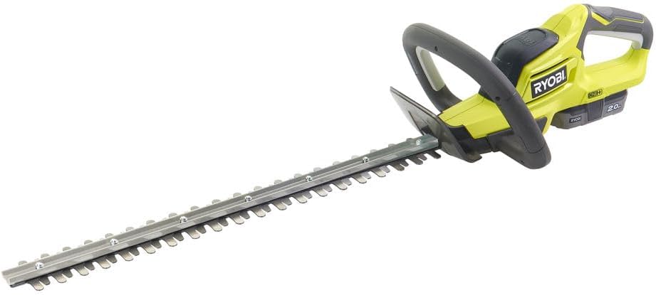 RYOBI - Taille-Haies sans Fil 18V One+ RHT184520 – Lame 45 cm, Capacité 18 mm, Batterie 2.0Ah et Chargeur Inclus – Léger, Maniable, Idéal Haies Moyennes