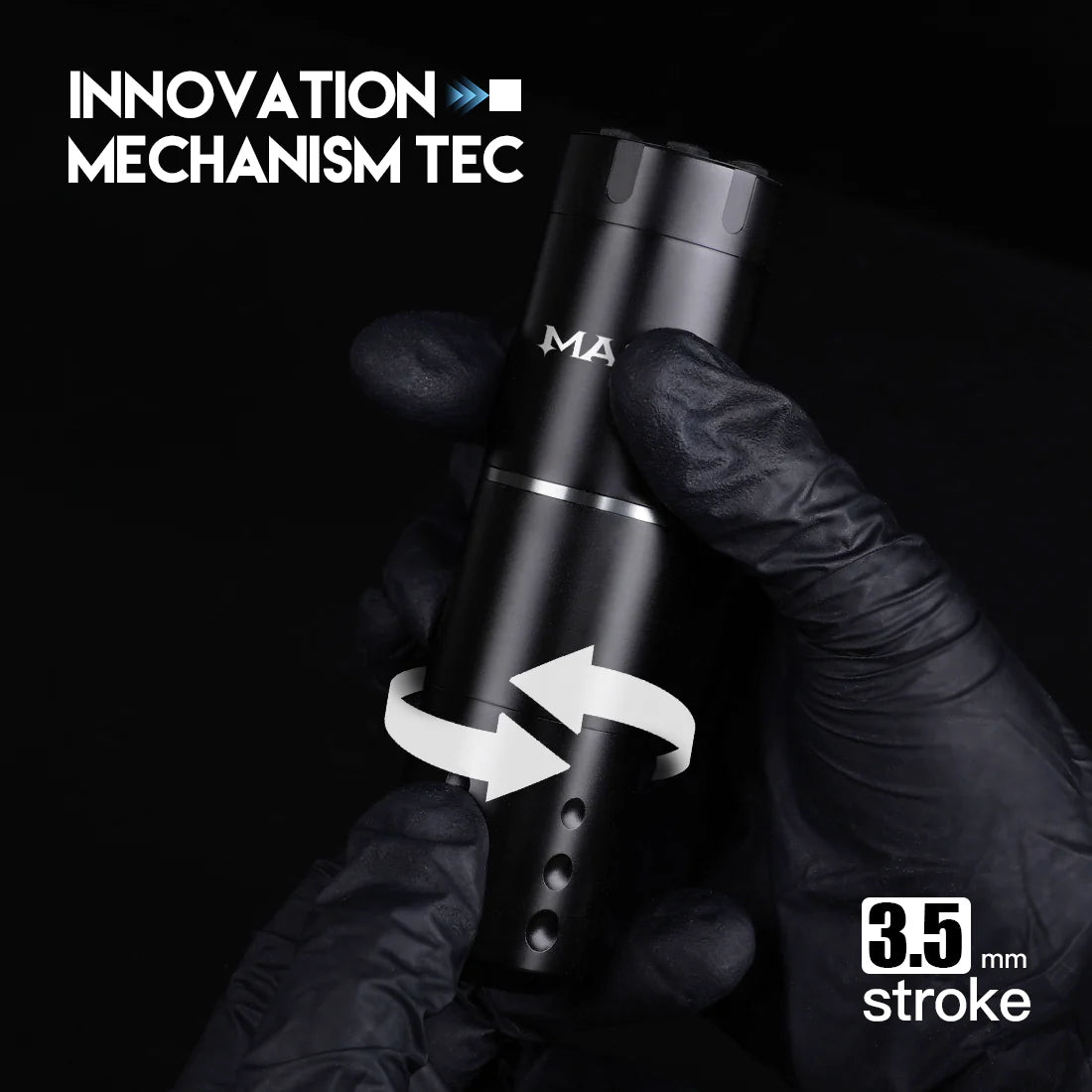 Kit de Máquina de Tatuaje Inalámbrica Mast A1 con 20 Agujas de Cartucho