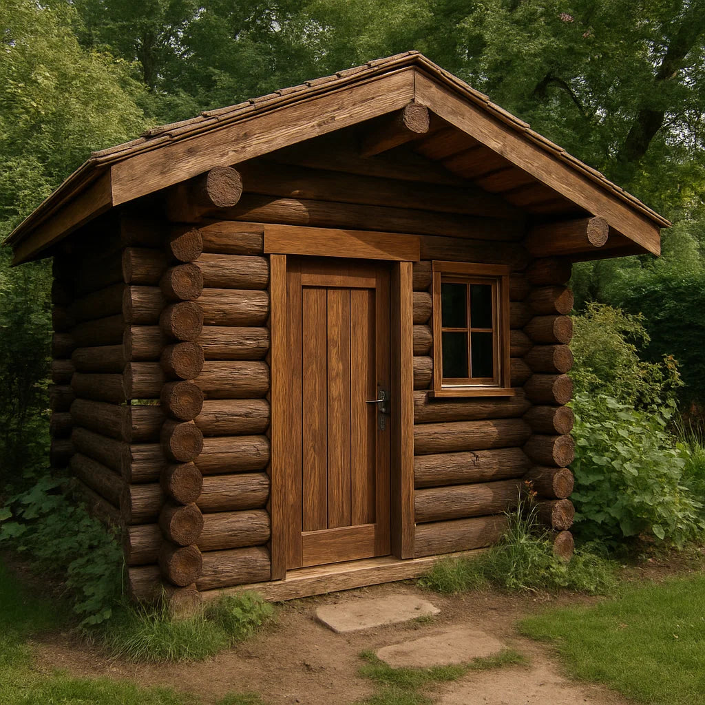 Abri de Jardin Bois Massif Bois Extérieur 210×190×220 cm