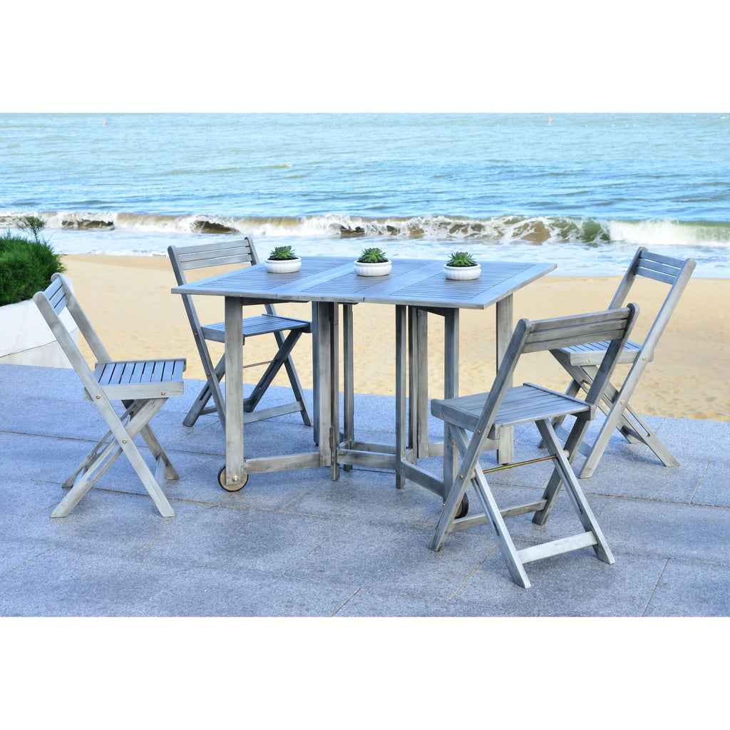 Ensemble de table à manger d'extérieur SAFAVIEH Outdoor Brandy 5 pièces - 43Lx35Px29H