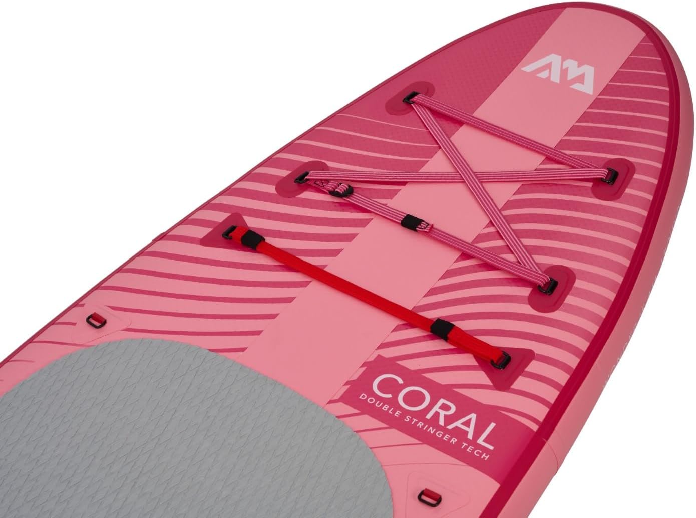 Aqua Marina Stand Up Paddle Coral 310 x 78 cm - Planche de SUP gonflable avec kit complet - Avec pagaie, pompe, sac à dos et aileron - Légère, stable et polyvalente