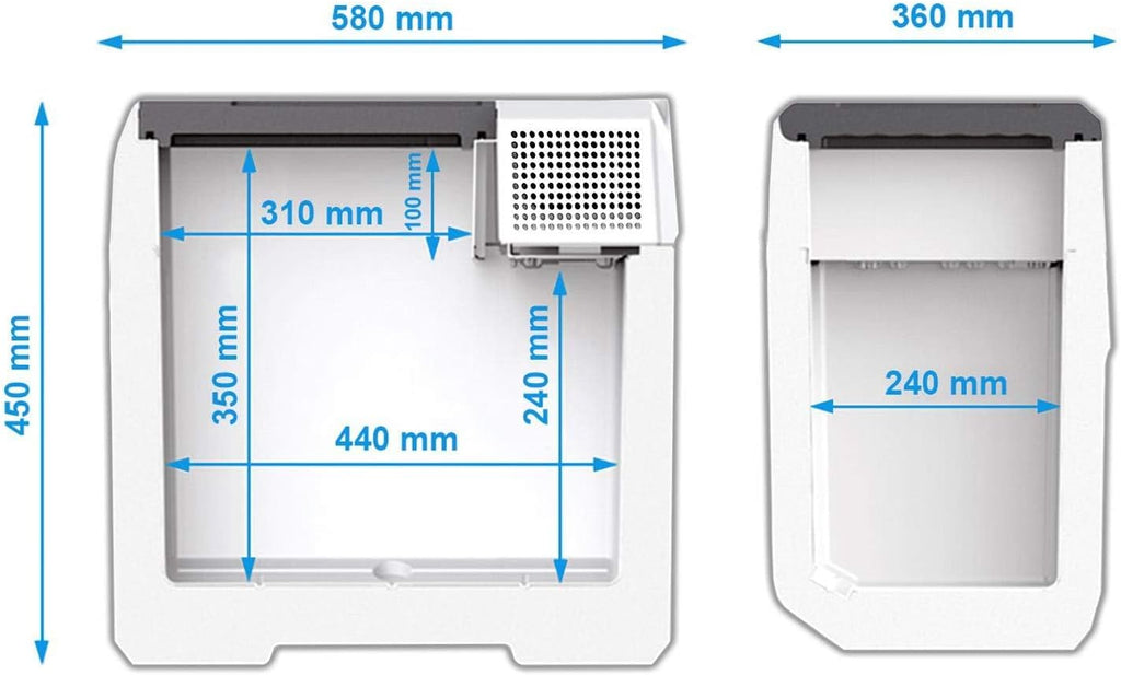 Dometic MOBICOOL FR40 ACDC Glacière Compression Environ 12V/ 24V et 230 V, 38 L
