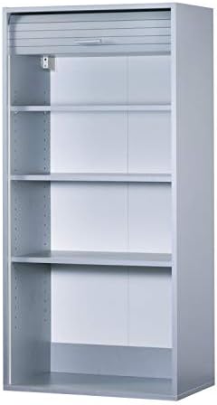 SIMMOB Meuble Haut de Cuisine Imitation Alu 3 Etagères 60 x 123,6 x 35 cm