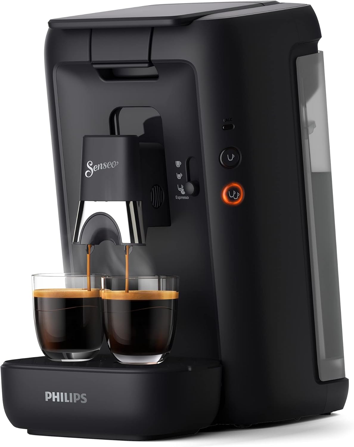 Senseo Maestro Machine à Café Dosettes avec Réservoir d'Eau de 1,2 Litre, Sélection l'Intensité du et Fonction Mémo, Produit Vert, Couleur: Noir, (CSA260/61)