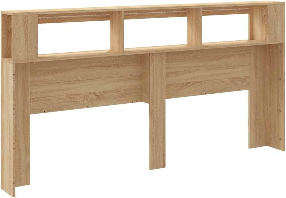Générique Tête de lit à LED chêne Sonoma 200x18,5x103,5cm Bois ingénierie,Meubles,Lits & Accessoires,Têtes et Pieds de lit,Brun,27.5 KG,837367