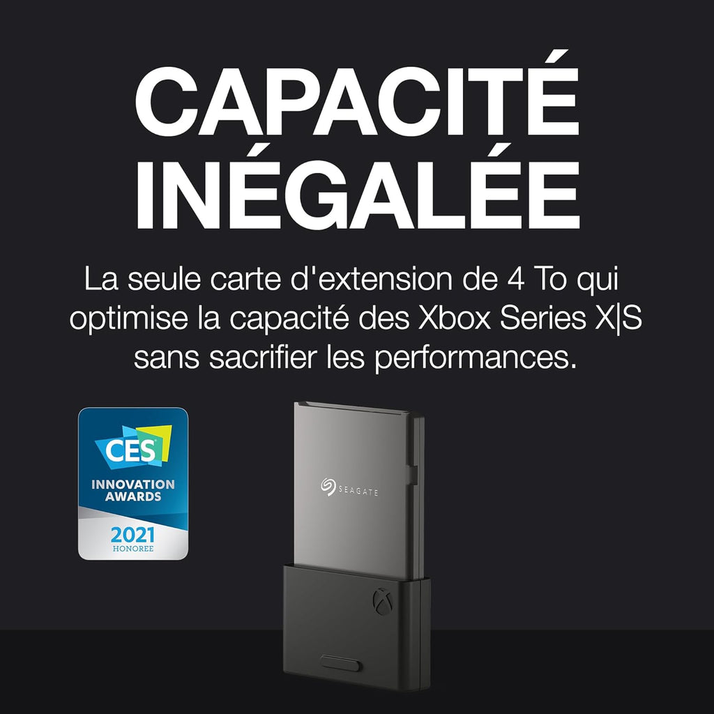 Seagate Expansion Card pour Series X|S SSD 2To, Plug and Play NVMe SSD Expansion, officiel permis, Services Rescue (STJR2000400)