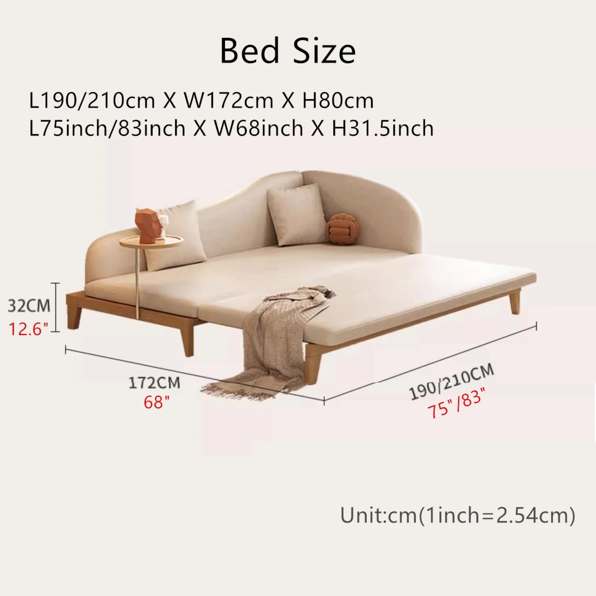 Nismaaya Marten Lounge Chaise Sofa Bed