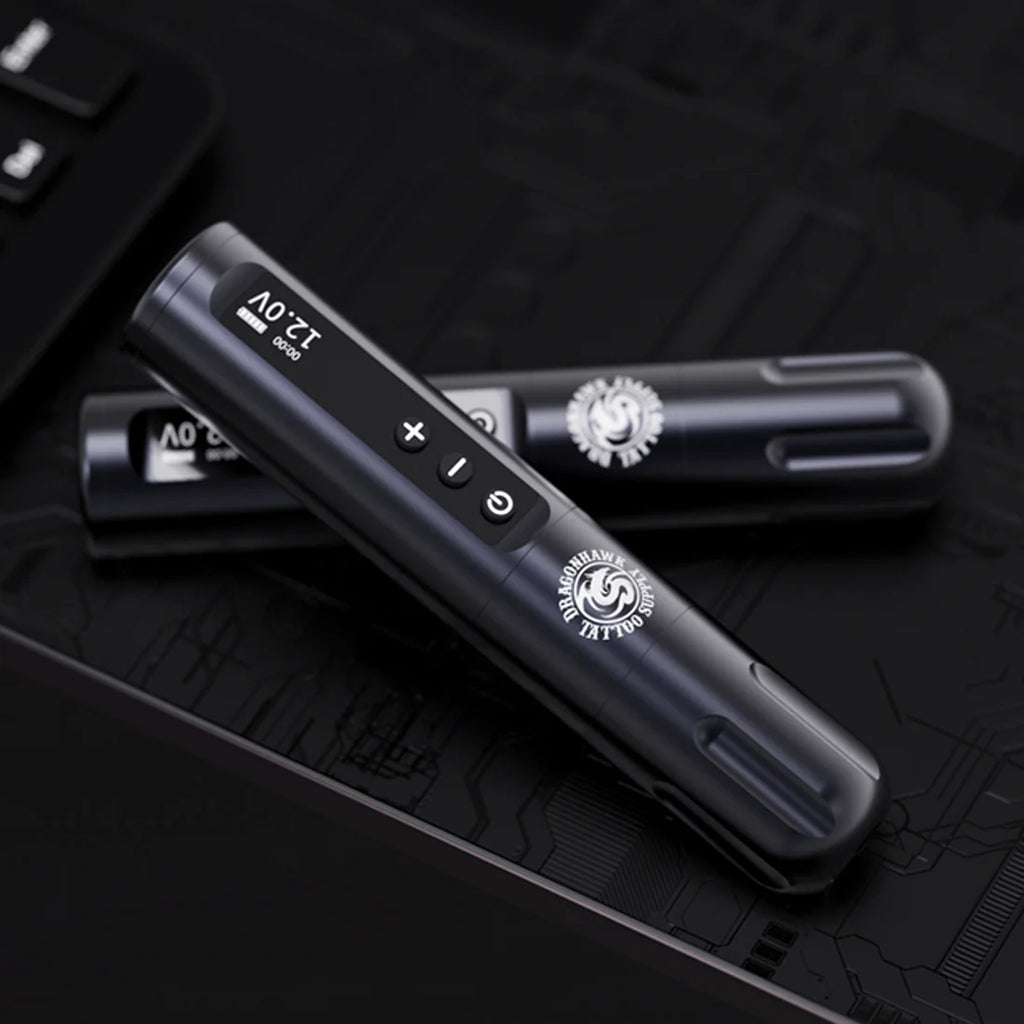 Kit de Máquina de Tatuaje Inalámbrica Dragonhawk X9 con Motor Mcore-L1 – Horas de Trabajo Extremadamente Largas