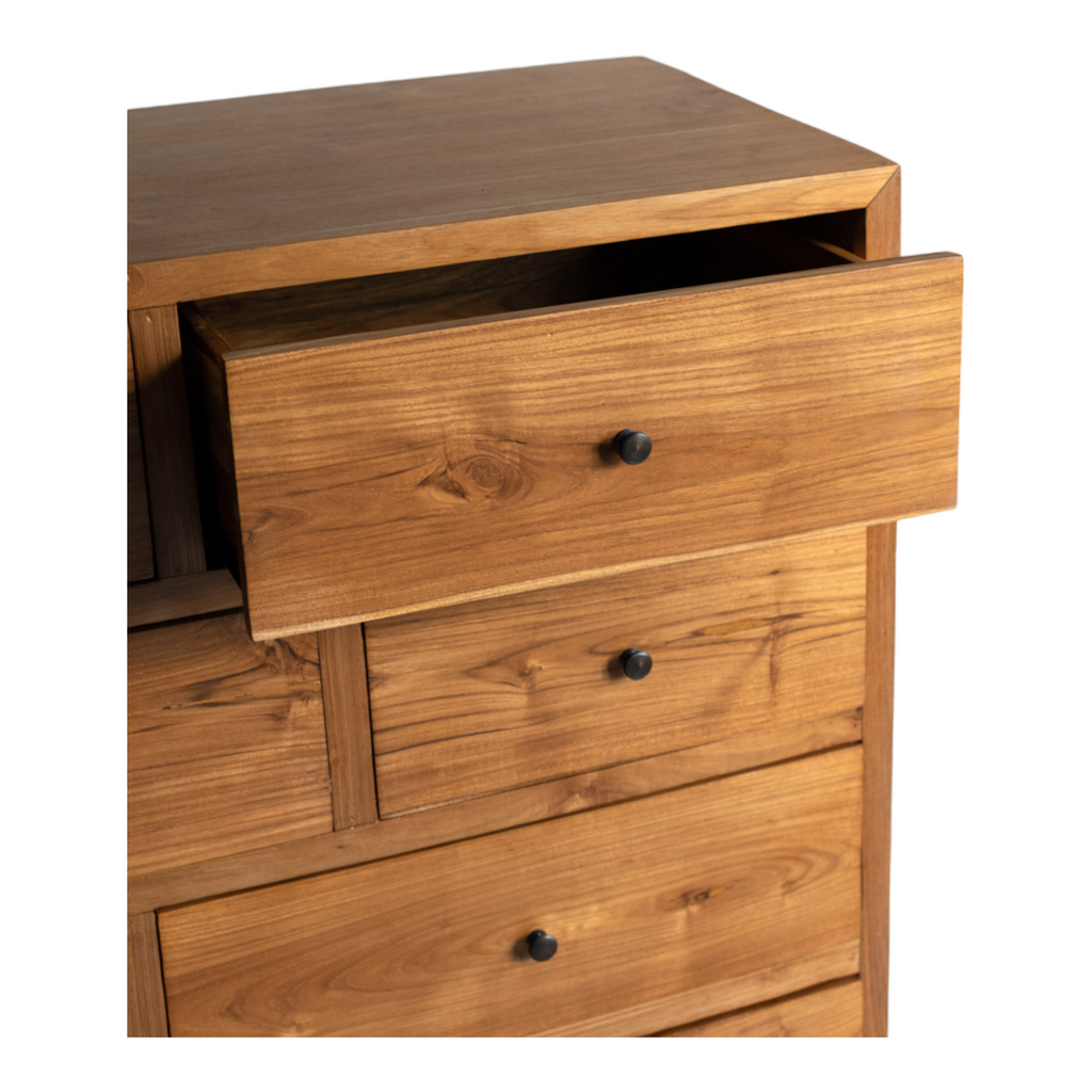 Bronia Solid Teak Wood Chest Of 7 Drawers