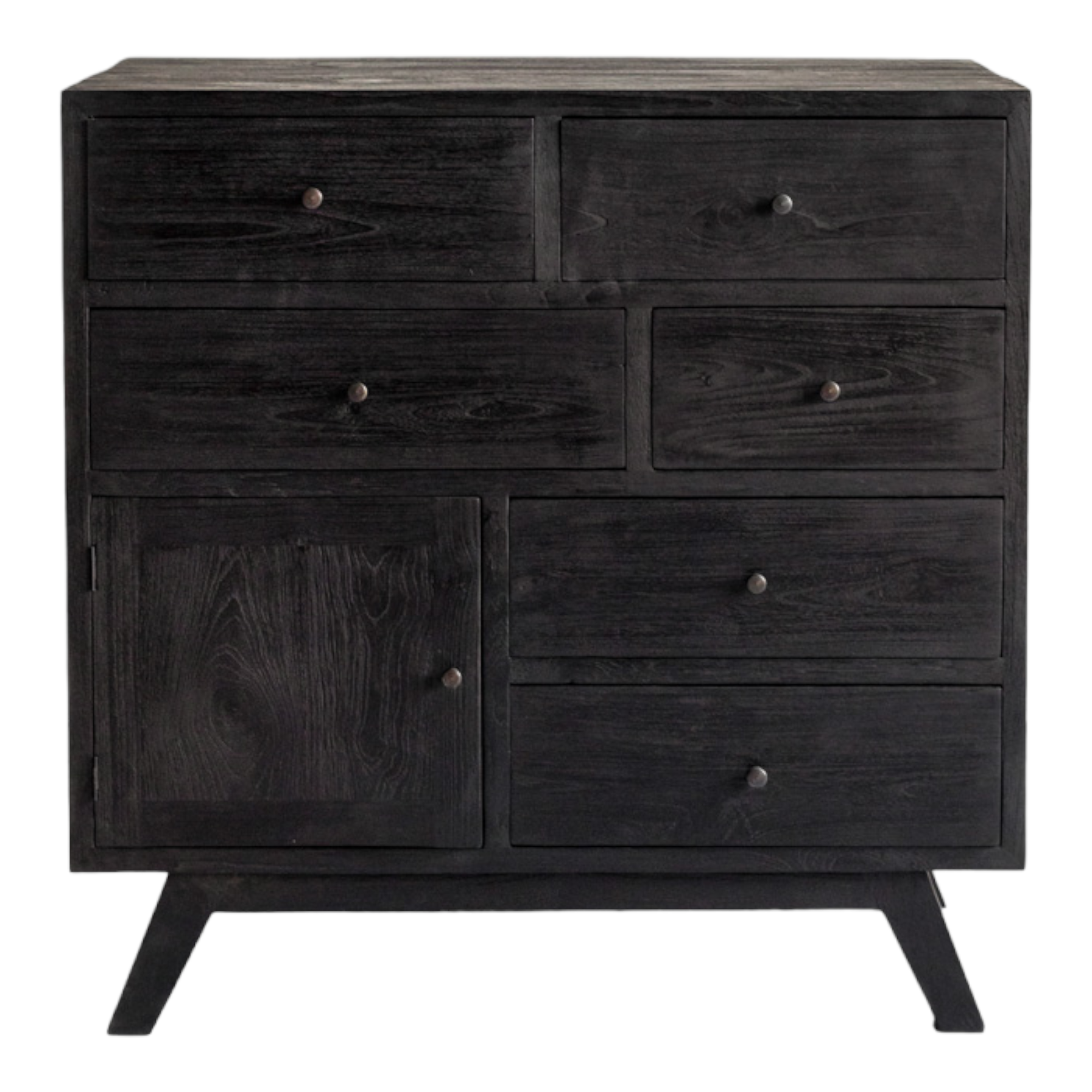 Bronia Solid Teak Wood Chest Of 7 Drawers