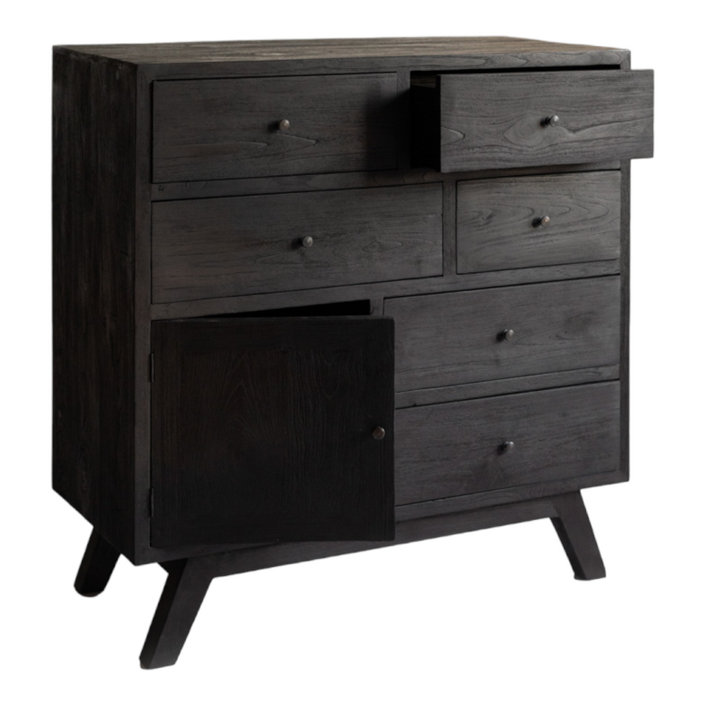 Bronia Solid Teak Wood Chest Of 7 Drawers