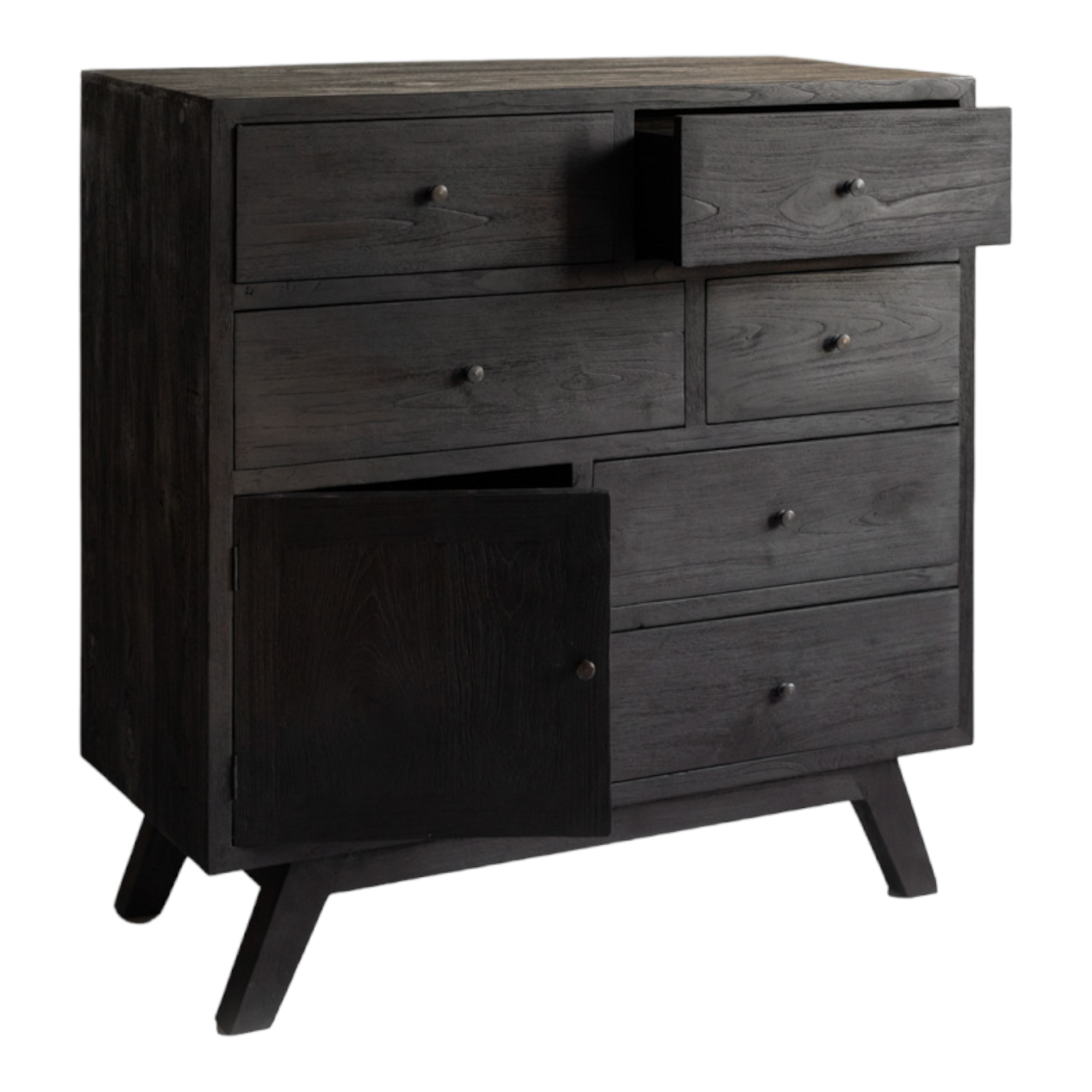 Bronia Solid Teak Wood Chest Of 7 Drawers