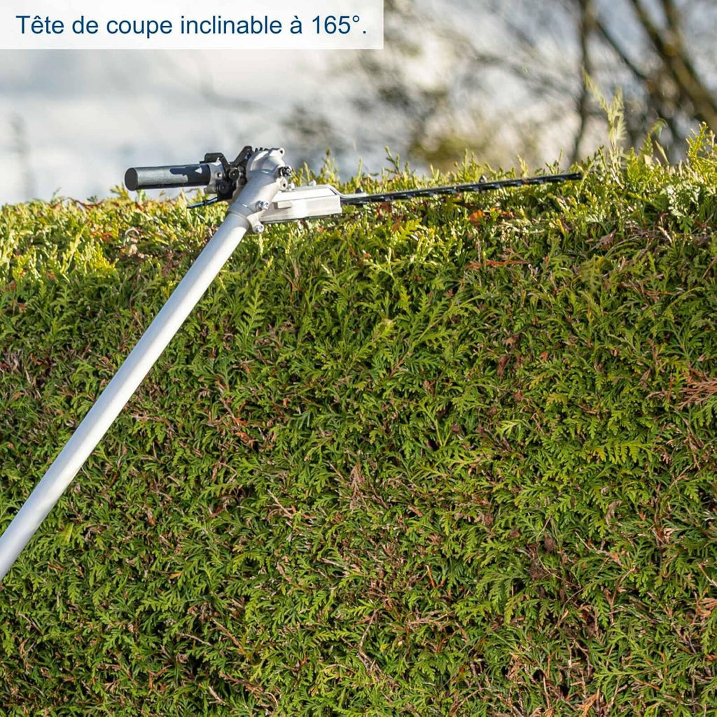Scheppach Appareil multifonction 4 en 1 BC-MFH400-X 20V Brushless Multigarten, débroussailleuse, taille-haie, haute série 20V-IXES | avec batterie de 2 Ah et double chargeur