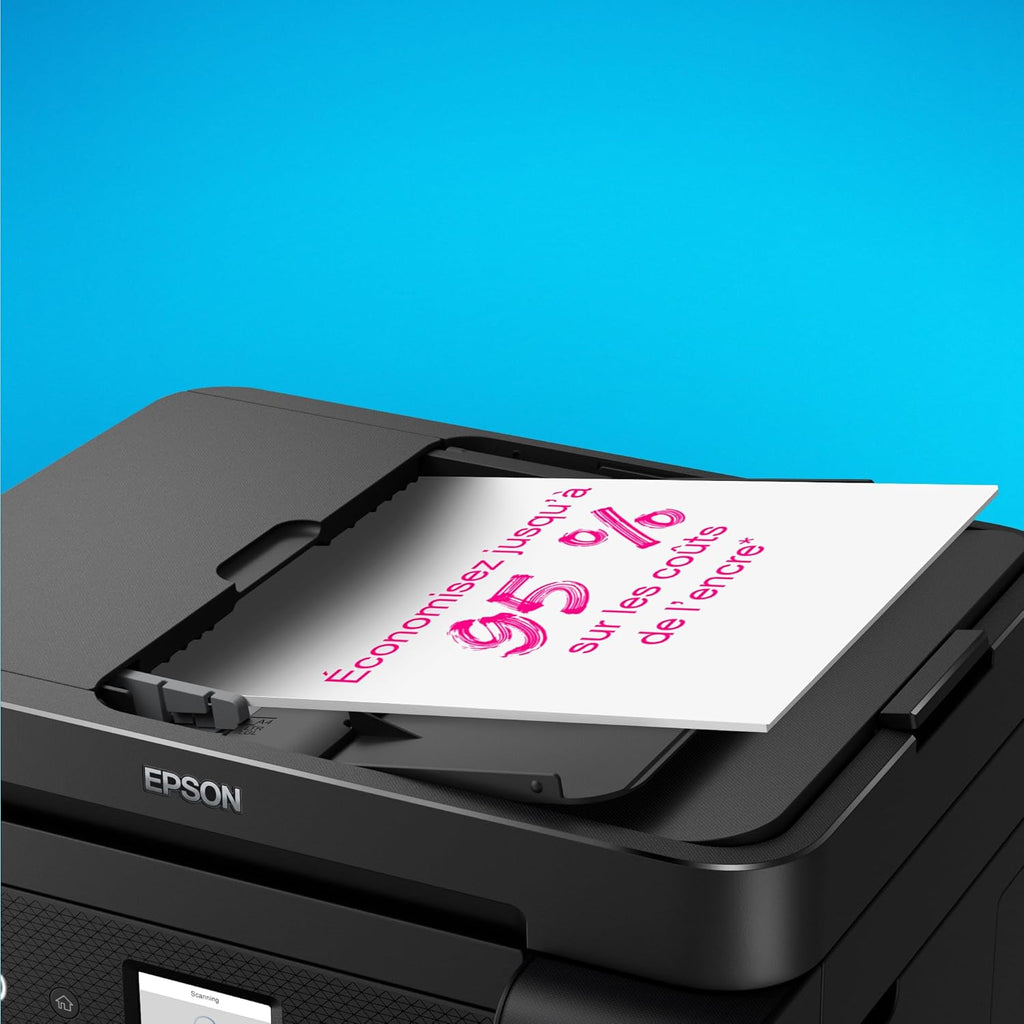 Imprimante multifonction A4 Wi-Fi EcoTank ET-4850 équipée de réservoirs d'encre, avec jusqu'à 3 ans d'encre inclus
