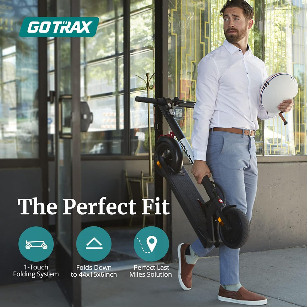 Patinete eléctrico para adultos, ruedas neumáticas de 8.5 pulgadas, alcance máximo de 14/18 millas, velocidad máxima de 15.5/18 MPH, motor de 300 vatios, con control de crucero, plegable