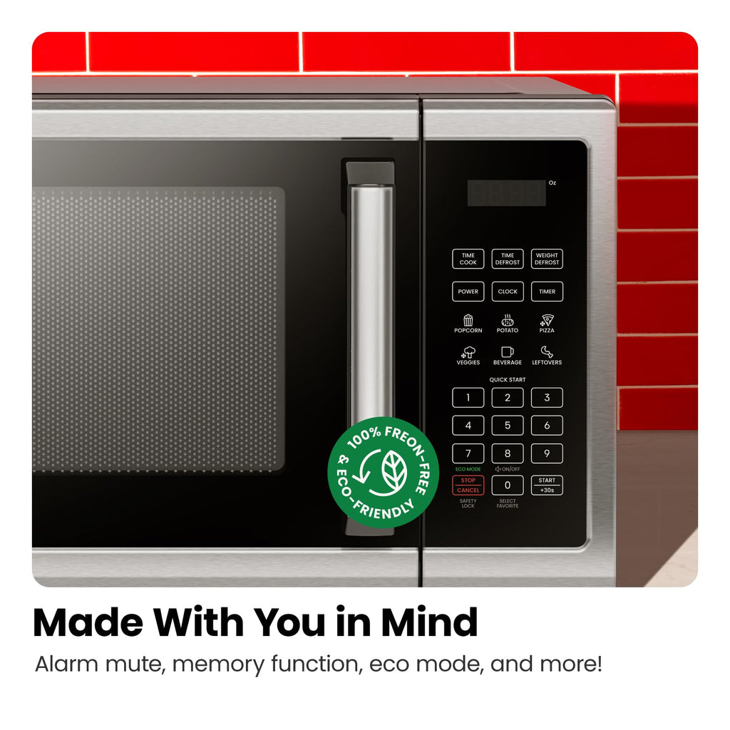 Chefman Microondas de Encimera Stainless Essentials