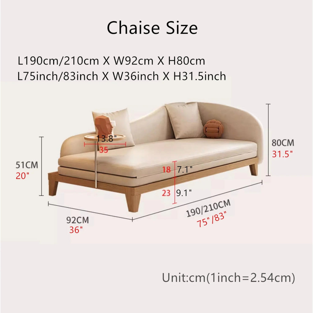 Nismaaya Marten Lounge Chaise Sofa Bed