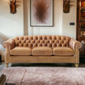 Nismaaya Camisha Chesterfield Handmade 3 Seater Tufted Sofa