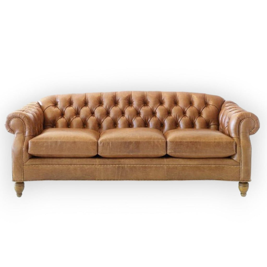Nismaaya Camisha Chesterfield Handmade 3 Seater Tufted Sofa