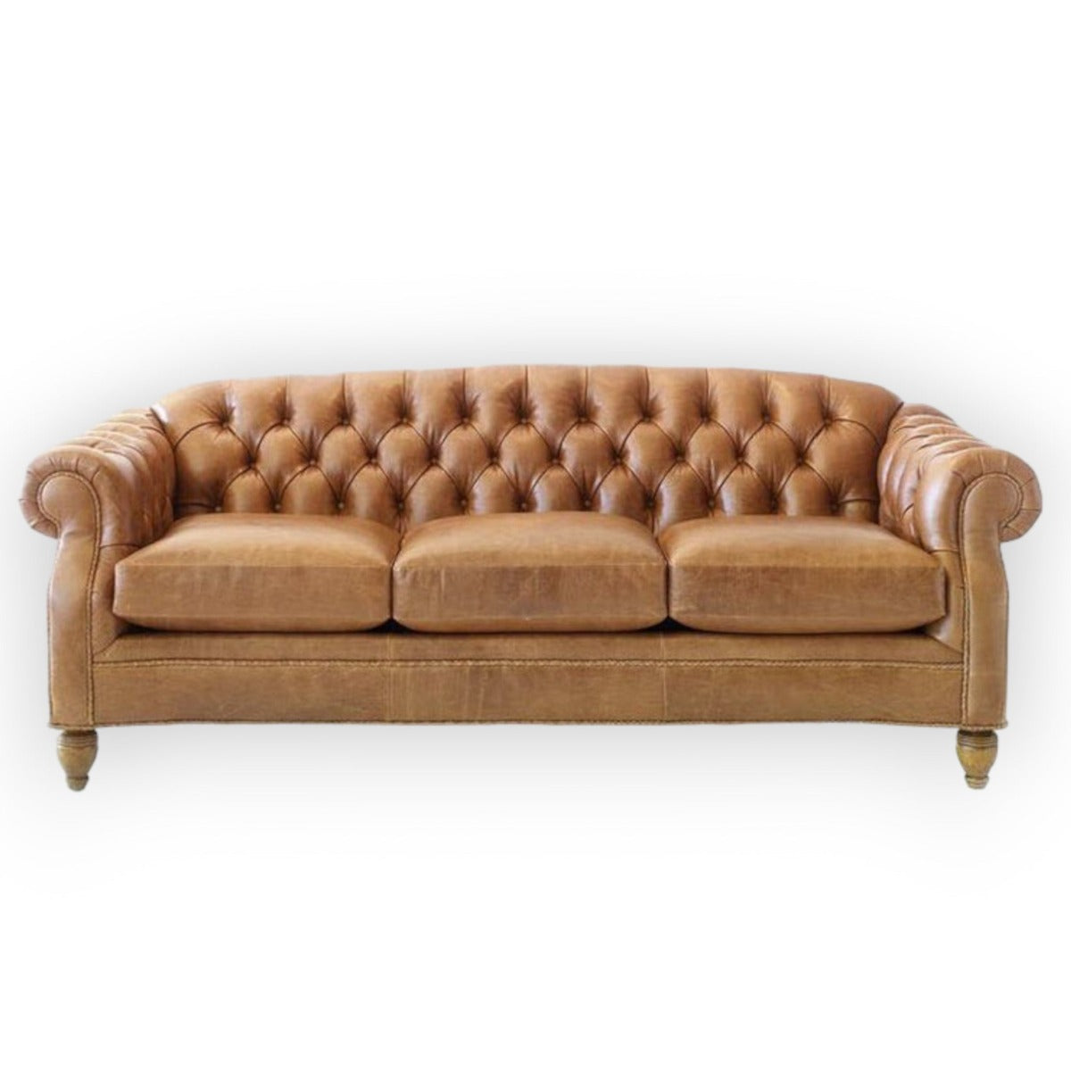 Nismaaya Camisha Chesterfield Handmade 3 Seater Tufted Sofa