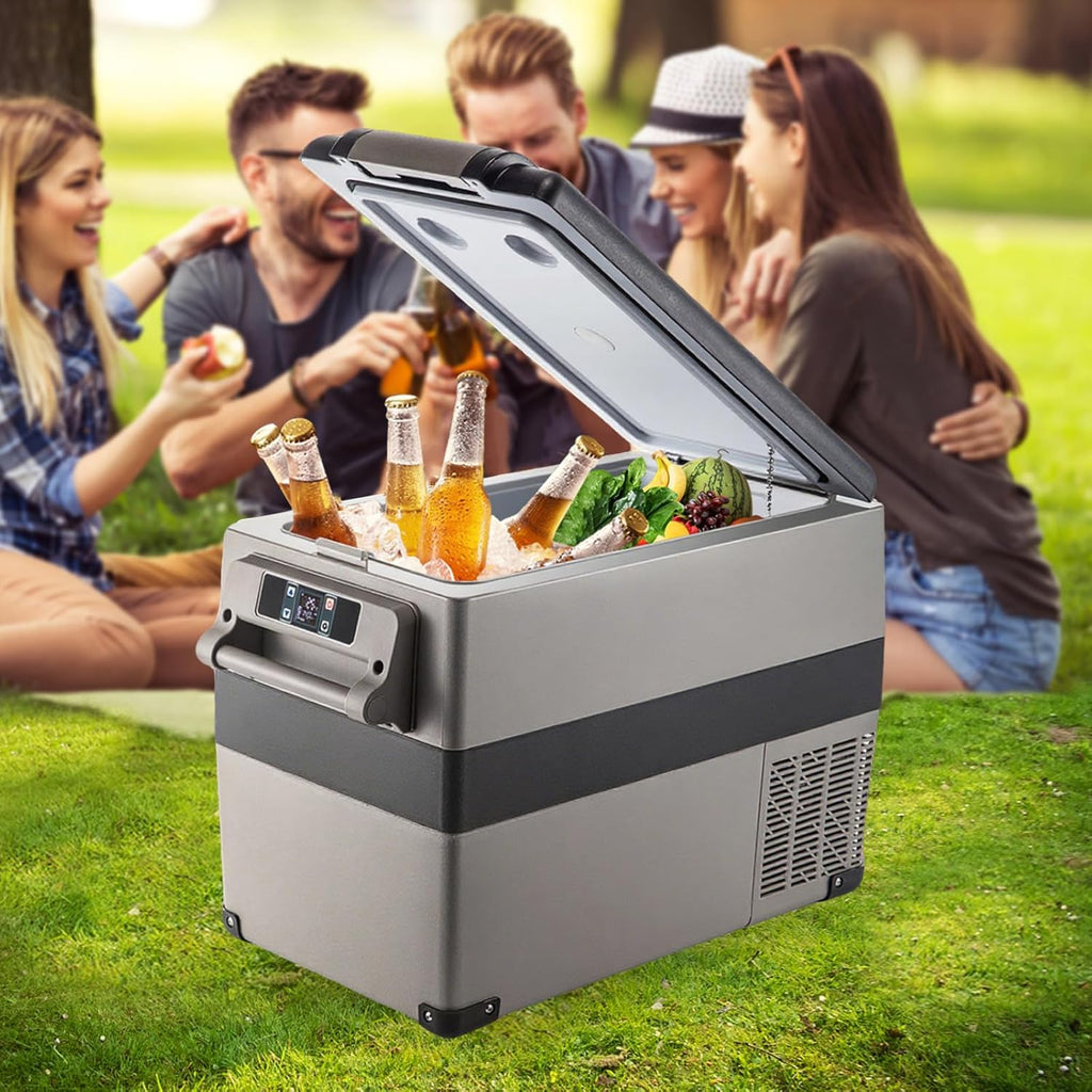VEVOR Réfrigérateur Portable à Compression 45 L,Réfrigérateur de Voiture 693 x 345 x 456 mm，Mini Frigo Glacière Électrique 60W Réfrigération Rapide Conduite Sécurisée pour Maison/Voiture/Camping