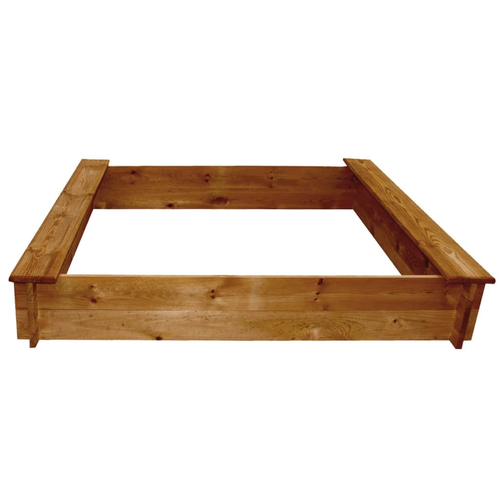 Arenero De Jardín Para Niños Cuadrado De Madera Vidaxl