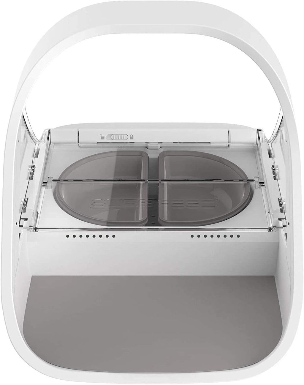 Sure PetCare | Distributeur de Nourriture Connect à Puce électronique SureFeed, Compatible avec Les médaillons d'identification par radiofréquence, contrôle par Application Mobile, Blanc