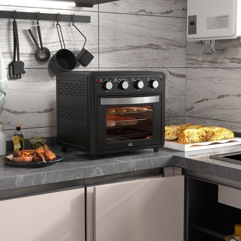 Horno Eléctrico De Sobremesa De 30l 1600w Con 7 Modos De Calor Homcom