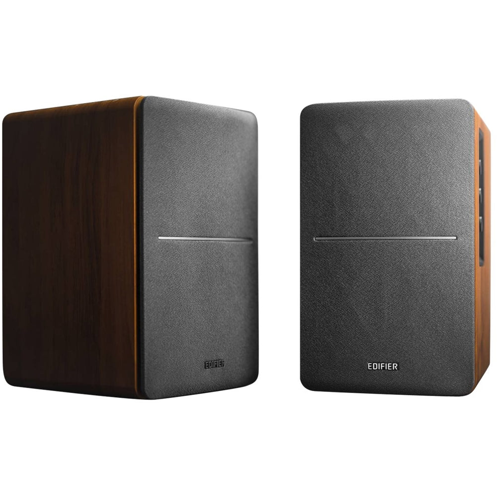 Edifier - Altavoces Estantería Bluetooth Activos R1280DB, Altavoces para Computadora - 42W RMS, Entrada Óptica - Monitores de Estudio Inalámbricos - Color Marrón