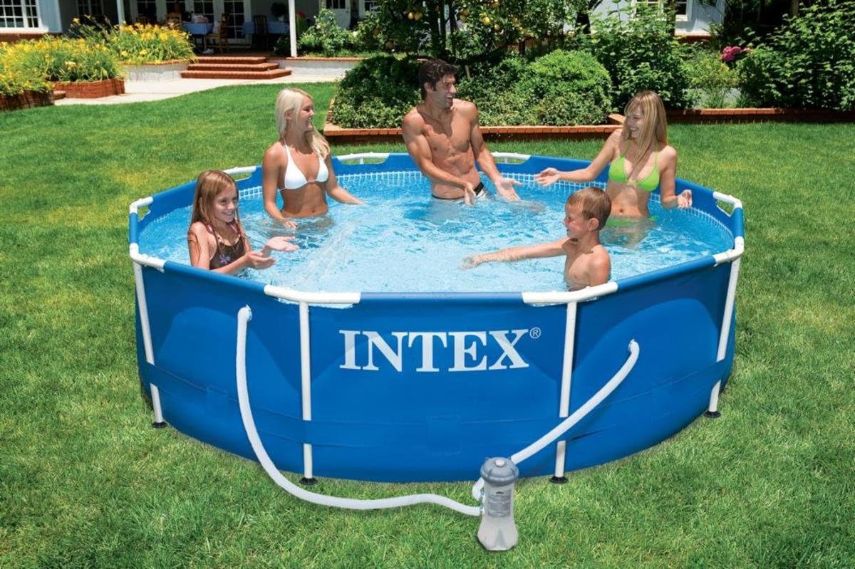 Intex - 56999Fr - Piscine - Kit Piscinette Metal Frame 3,05 X 0,76 M - Tubulaire Métal Ronde - Épurateur À Cartouche 2M3/H Inclus