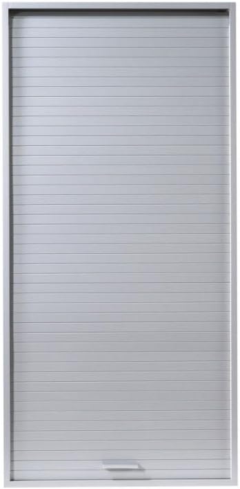 SIMMOB Meuble Haut de Cuisine Imitation Alu 3 Etagères 60 x 123,6 x 35 cm