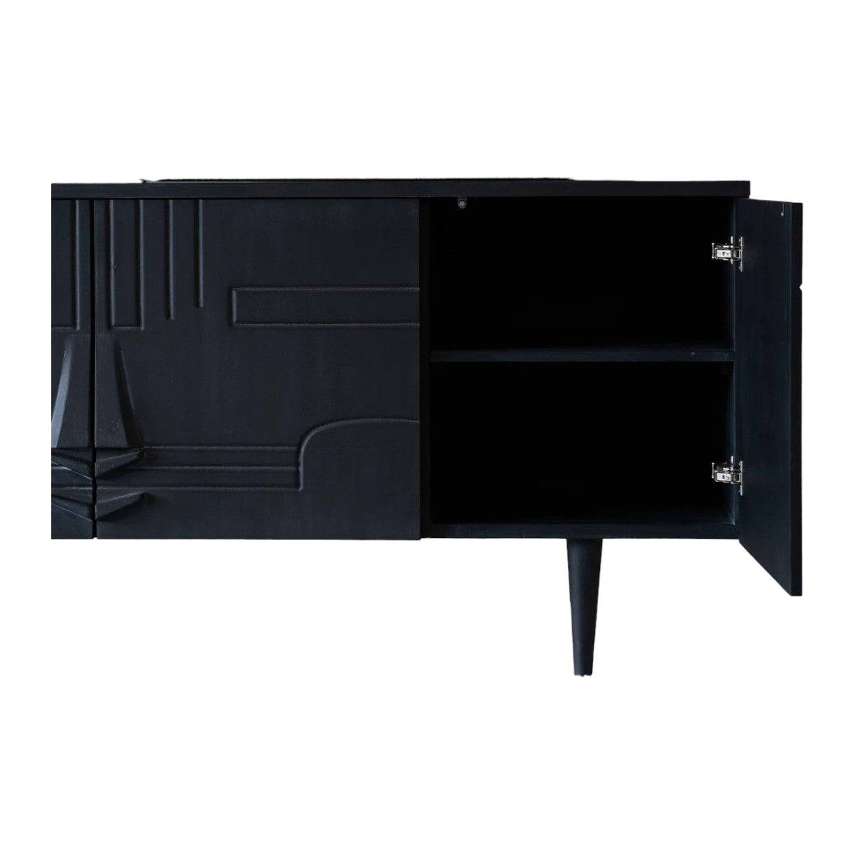 Nismaaya Divine Solid Teak Wood TV Unit | Nismaaya Divine Solid Teak Wood Media Console