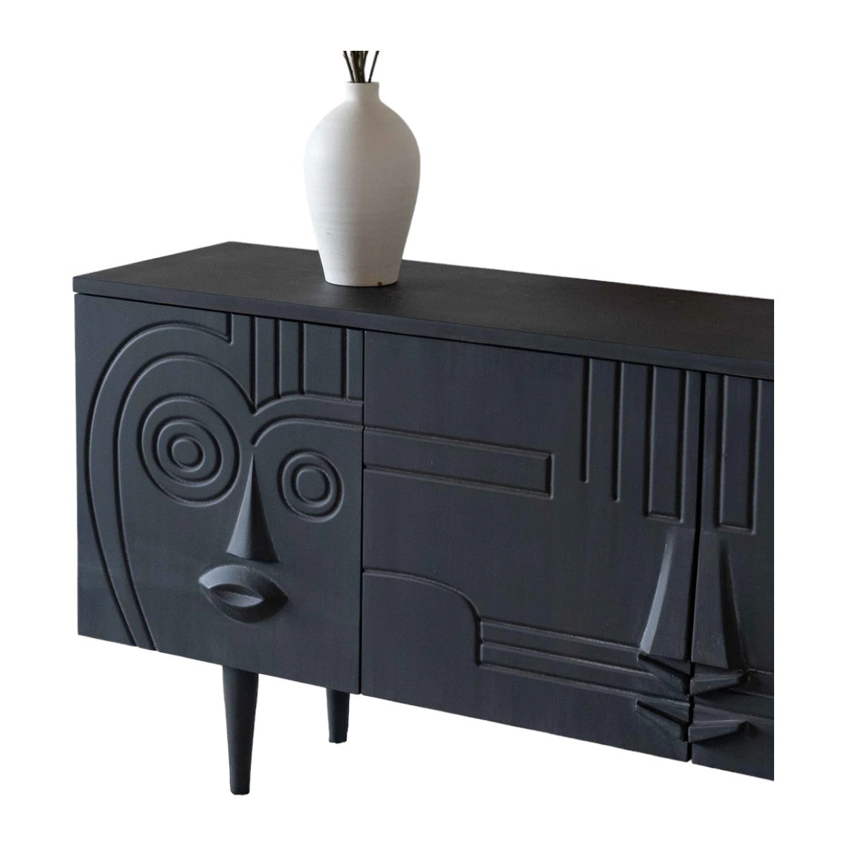 Nismaaya Divine Solid Teak Wood TV Unit | Nismaaya Divine Solid Teak Wood Media Console
