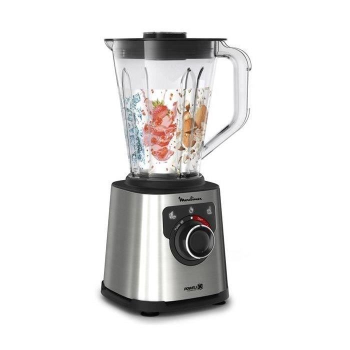 Moulinex PerfectMix + Blender haute vitesse, 1200 W, bol 2 L, Capacité utile 1,5 L, Technologie de lames Powelix