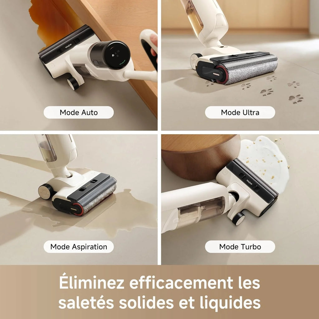 MOVA K30 aspirateur laveur sec/humide, 180°, 18kPa, séchage air chaud