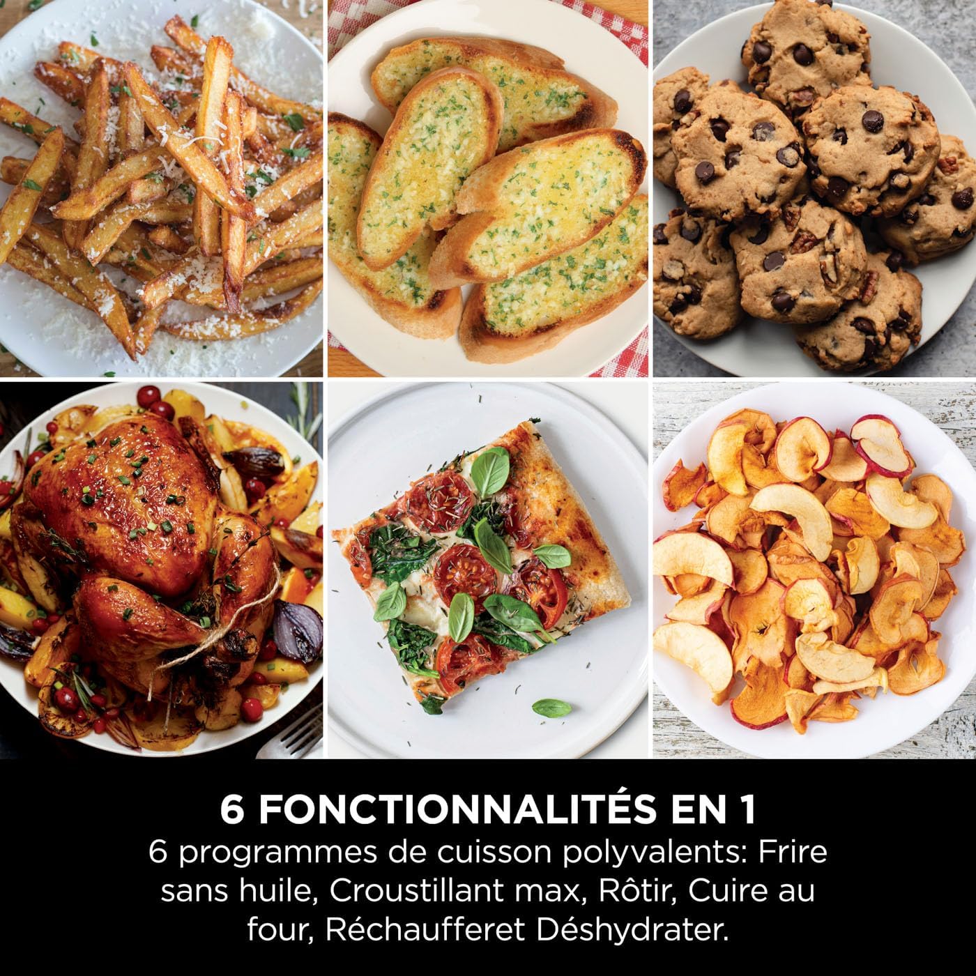 NINJA Double Stack XL Air Fryer, Friteuse sans huile Verticale Double Tiroir 4 Niveaux de Cuisson, 2 Tiroirs, 2 Grilles, Capacité de 9,5 L, 6 Fonctions, 8 Portions, Pinces, Blanc SL400EUWH