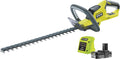 RYOBI - Taille-Haies sans Fil 18V One+ RHT184520 – Lame 45 cm, Capacité 18 mm, Batterie 2.0Ah et Chargeur Inclus – Léger, Maniable, Idéal Haies Moyennes