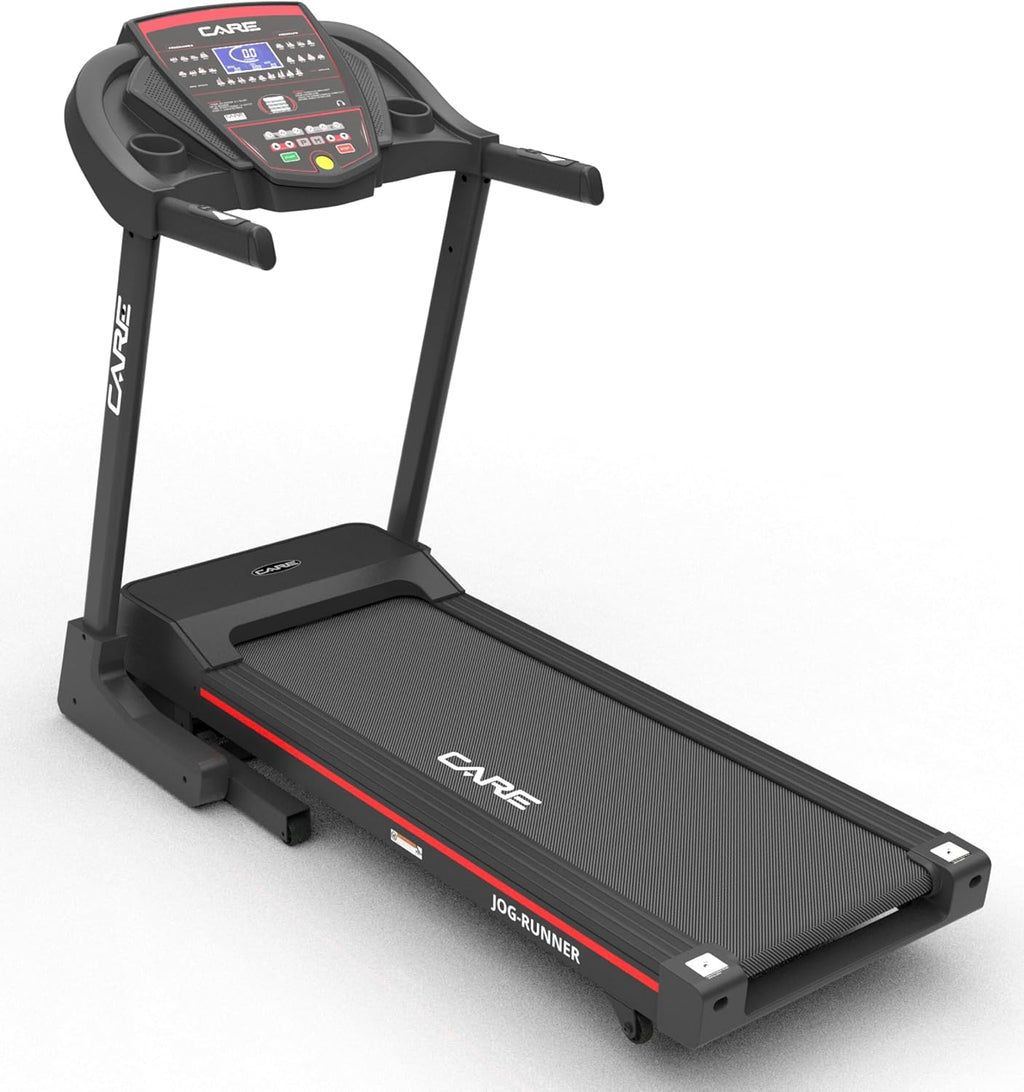 - Tapis de Course Connecté Jog Runner - Tapis de Marche Électrique Inclinable et Pliable - Jusqu'à 18km/h - 18 Niveaux d'Inclinaison - 25 Programmes